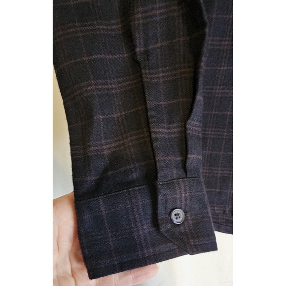 NWT Vince Mens Pullover Hooded 4button Light Weight Flannel XS - Picture 2 of 10